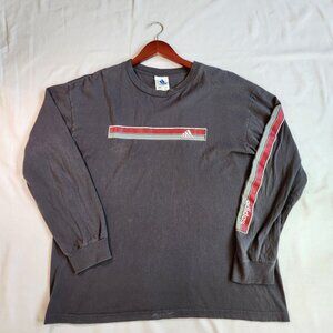 Adidas Men's Activewear long sleeve Tee Gray size Large